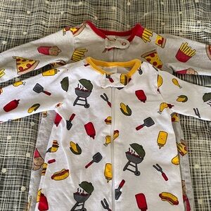Grill and Snack Print Kids Footie